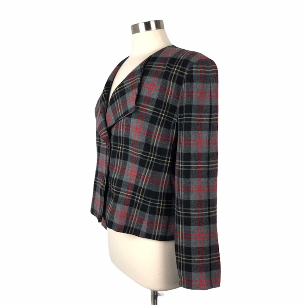 Pendleton Plaid Wool Blazer - image 4